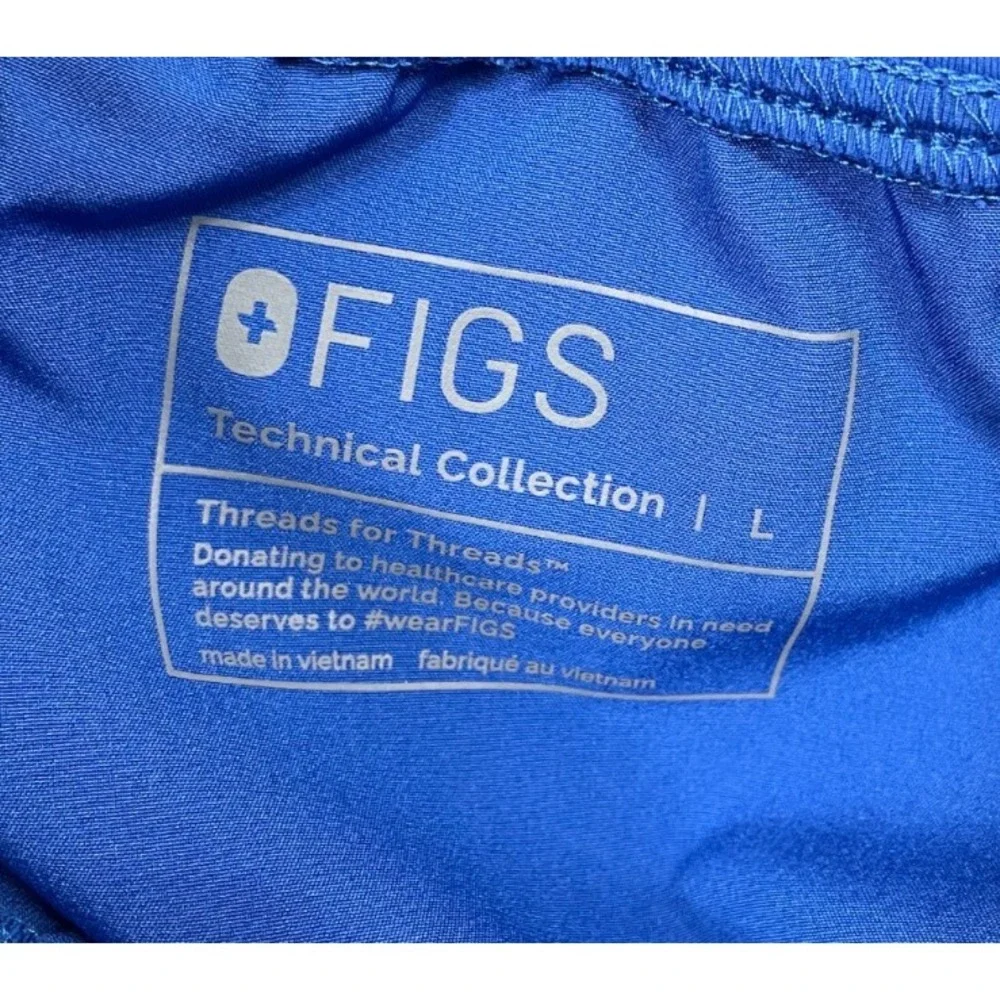 Figs Weston Jogger Scrub Pants Winning Blue Large New